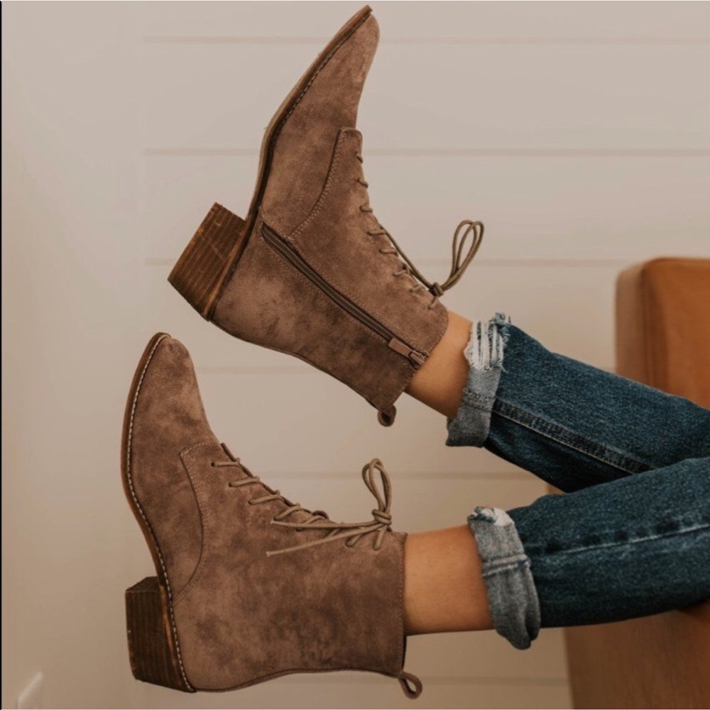 Perfect suede booties